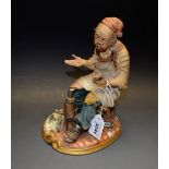 A Naples Capodimonte figure, The Cobbler,