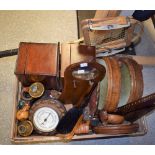 Boxes and Objects - a pair of late Victorian circular mahogany footstools;