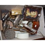 Boxes and Objects - a Woodford mahogany Napoleon hat mantel clock; another,