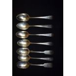 Silver tablespoons, George III and later, London hallmarks,