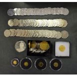 Coins - Queen Elizabeth II 60th Anniversary solid gold coins (3), another, Diana; others,