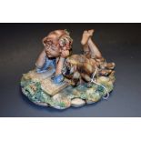 A Naples Capodimonte figure,