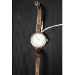 A 925 silver Trench World War One wristlet watch