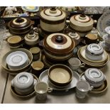 Ceramics - Denby tableware including casserole dishes, plates, jugs, cups, etc,