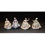 A Royal Doulton ceramic figure, Southern Belle HN2425; others, Shirley HN2702, Marilyn HN3002,