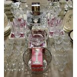 A set of six Royal Albert wine glasses,