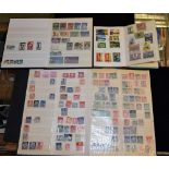 **Stamps** Three stock books, with a range of mainly foreign stamps,