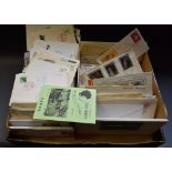 Stamps - a tray of first day covers and special event covers