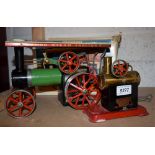 A Mamod TEIA traction engine, boxed; another,