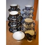 Ceramics - a Royal Albert Oriental pattern tea service comprising six cups and saucers, side plates,