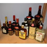 Alcohol - Grand Marnier, Beefeater Gin, Courvoisier Cognac, Rum, Tia Maria,