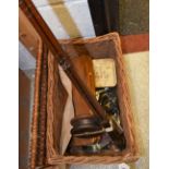 Fishing - a split cane rod, brass mounted, by J Pake,