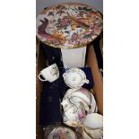 Royal Crown Derby - posies pattern part tea set, bud vase,