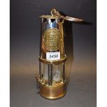 An Eccles miner's safety lamp,