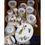 Royal Worcester - trinket dishes, coasters, vase, trinket pot and cover, decorative egg and cover,