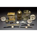 Horology - a Rotary gentleman's wristwatch, others; pocket watch; a Davall lantern clock; others,