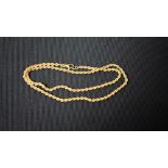 A 9ct gold necklace, 6.