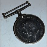 Medals - World War I - a British War medal, named to 102785 Spr J Smith,