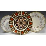 A Royal Crown Derby 1128 pattern 27cm diameter plate;