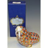 A Royal Crown Derby paperweight Walrus boxed,