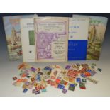 Philately - a Schoolboys stamp collection; a large quantity of franked and unfranked stamps,