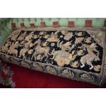 A Thai embroidery rectangular tapestry,