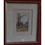 Manner of Birkett Foster Brothers and Sisters watercolour,