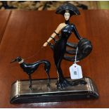 A House of Erte figure, Symphony in Black, limited edition, No.