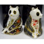 A Royal crown Derby paperweight, Imperial Panda, Endangered Species for Sinclairs, boxed,