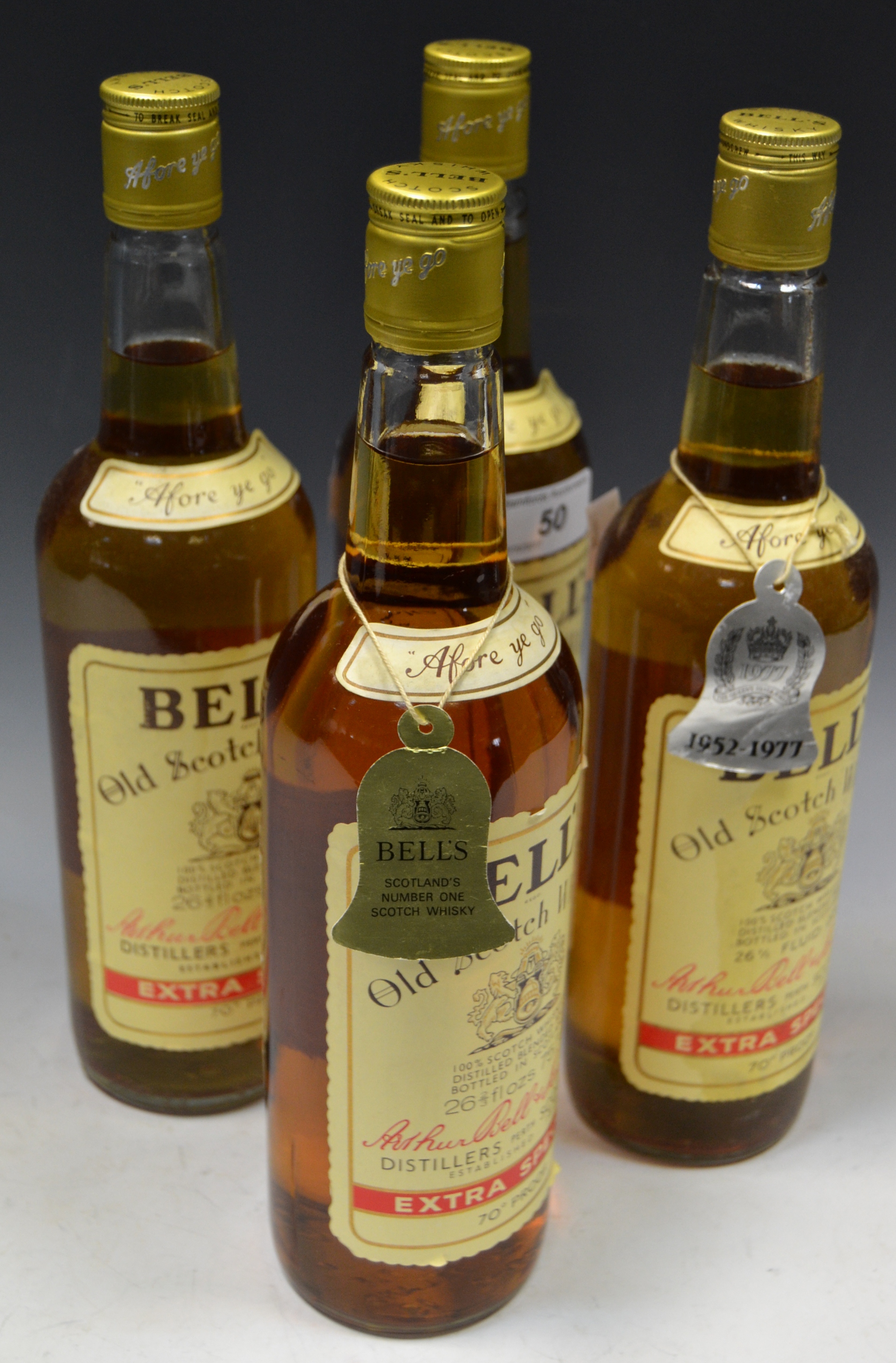Whisky - three bottles of Bells Old Scotch Whisky, extra special, 26fl oz,