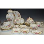 A Royal Crown Derby 'Derby Posies' pattern tea service for six; a Royal Crown Derby lamp base;