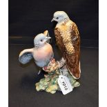 A Beswick ceramic model of a pair of Turtle Doves 1022