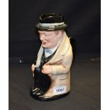 A Royal Doulton Winston Churchill character jug