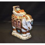 A Royal Crown Derby paperweight, Imari Elephant, 21.