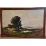 Baragwaneth King (19th/early 20th century) Extensive Landscape signed, watercolour, 26.