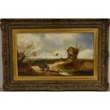 After George Turner (early 20th century) THe Hay Cart oil on canvas,