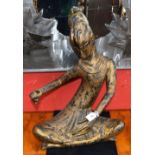 A pair of Oriental seated figures