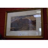 James Stephen Gresley (1829-1908) Moorland Landscape with Pony Trap signed, watercolour,