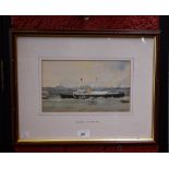 R D Stokle Britannia, Tall Ships 1984 signed, dated 1985, watercolour, 15.