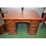 An oak desk, c.