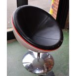 A retro orb chair
