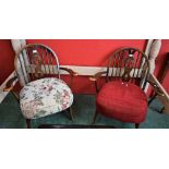 A pair of Ercol armchairs