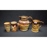 A group of salt glaze items (4)