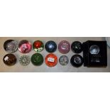 Paperweights - including Strathearn, Okra, Selkirk, Perthshire, Caithness,