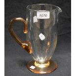 A Whitefriars glass jug