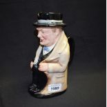 A Royal Doulton Winston Churchill character jug