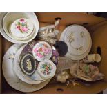 An Aynsley set of Just Orchids pattern dinner,