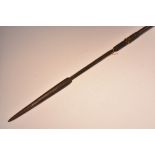 Tribal Art - an African assegai spear,