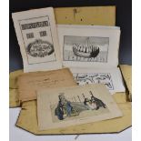 French School (mid-18th century), a set of nine prints of Roman antiquities,