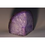 Geology - a quartz section, cut and polished to two sides,